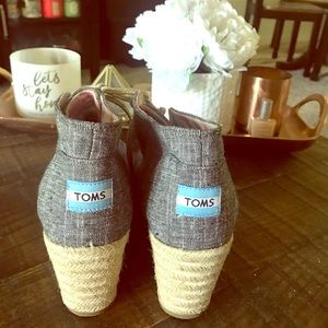 TOMS wedge booties